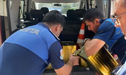 Tarsus'ta 350 litre sahte zeytinyağı ele geçirildi