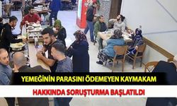 Yemeğinin Parasını Ödemeyen Kaymakam Hakkında Soruşturma Başlatıldı