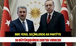 BBP, Yerel Seçimlerde AK Parti'ye 30 Büyükşehirde Destek Verecek