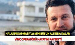 Halatın Kopmasıyla Minibüsün Altında Kalan Vinç Operatörü Hayatını Kaybetti