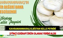 Kahramanmaraş Elbistan Kelle Peyniri 27'inci Coğrafi Ürün Olarak Yerini Aldı!