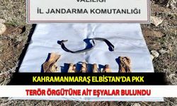 Kahramanmaraş Elbistan’da PKK Terör Örgütüne Ait Eşyalar Bulundu