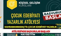 Kahramanmaraş'ta Çocuk Edebiyatı Yazarlık Atölyesi'nde Başvurular Başladı