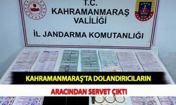 Kahramanmaraş'ta Dolandırıcıların Aracından Servet Çıktı