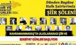 Kahramanmaraş'ta Uluslararası Şiir Ve Edebiyat Günleri Başlıyor!