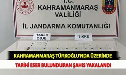 Kahramanmaraş Türkoğlu'nda Üzerinde Tarihi Eser Bulunduran Şahıs Yakalandı