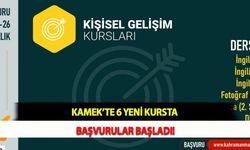 KAMEK’te 6 Yeni Kursta Başvurular Başladı!