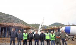 Konaklı Spor Kompleksi’nde sosyal tesisler yükseliyor
