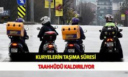 Kuryelerin Taşıma Süresi Taahhüdü Kaldırılıyor