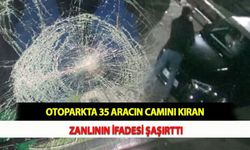 Otoparkta 35 Aracın Camını Kıran Zanlının İfadesi Şaşırttı
