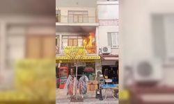 Söndürülmeyen soba kovası balkonda yangına sebep oldu
