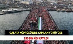 Galata Köprüsü'nde Yapılan Yürüyüşe 250 Bin Kişi Katıldı