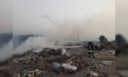 Hatay'da çöplük alanda yangın çıktı