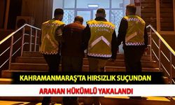 Kahramanmaraş'ta Hırsızlık Suçundan Aranan Hükümlü Yakalandı
