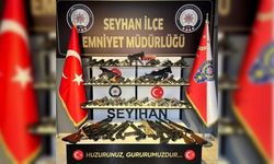 Seyhan’da 60 ruhsatsız silah ele geçirildi, 10 kişi tutuklandı