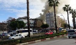 Sobadan boşaltılan kül apartmanı yakıyordu
