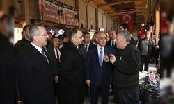 Bakan Özhaseki ve Başkan Güngör, Kapalı Çarşı Esnafıyla Buluştu