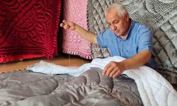 Kahramanmaraş'ta 50 Yıldır El Emeği Göz Nuru Yorganları Nakış Nakış İşliyor