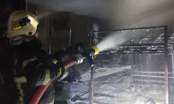 Kahramanmaraş'ta Korkutan Konteyner Yangını
