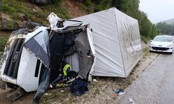 Kahramanmaraş'ta Kamyonet Devrildi: 1 Yaralı