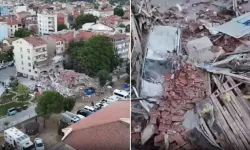 Depremin Vurduğu Sındırgı Havadan Görüntülendi
