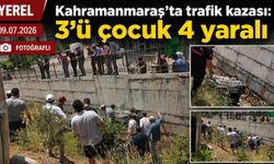Kahramanmaraş'ta trafik kazası: 3'ü çocuk 4 yaralı