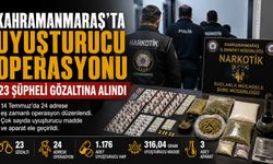 Kahramanmaraş'ta uyu*şturucu operasyonu: 23 şüpheli gözaltında