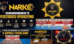 Kahramanmaraş'ta uy*uşturucu operasyonları: 6 şüpheli tutuklandı