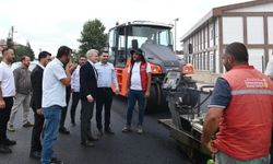 Başkan Görgel Afşin’deki asfalt çalışmalarını yerinde inceledi