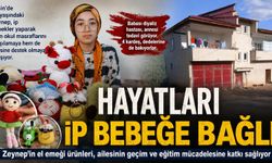 Hayatları ip bebeğe bağlı: Afşin’de Zeynep okul masrafları için üretiyor