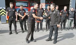 Kahramanmaraş’ta İtfaiye Haftası kutlandı: Kahramanlara plaket
