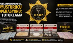 Kahramanmaraş’ta narkotik operasyonları: 7 tutuklama
