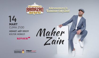 Dünyaca Ünlü Sanatçı Maher Zain, Kahramanmaraşlılarla Buluşuyor