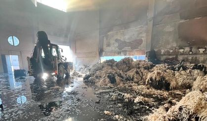Kahramanmaraş'ta Fabrika Yangını Kontrol Altına Alındı