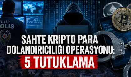 Kahramanmaraş merkezli sahte kripto para dolandırıcılığı operasyonu: 5  tutuklama