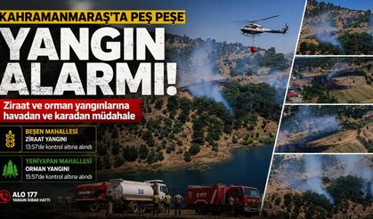 Kahramanmaraş'ta orman yangınları korkuttu