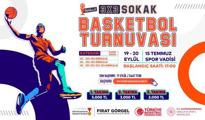Kahramanmaraş’ta gençler için ödüllü basketbol turnuvası