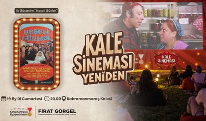 Kahramanmaraş Kalesi’nde açık hava sineması keyfi
