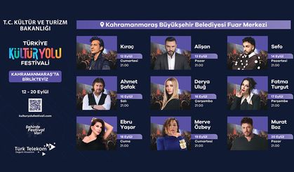 Kahramanmaraş’ta Kültür Yolu Festivali başlıyor