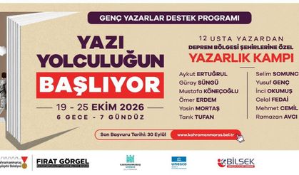 Kahramanmaraş’ta genç yazarlar için Yazarlık Kampı başlıyor