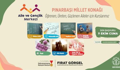 Kahramanmaraş’ta gençler ve kadınlara ücretsiz eğitim