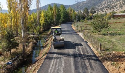 Kahramanmaraş Büyükşehir’den Göksun kırsalına asfalt yatırımı