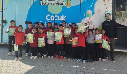 Kahramanmaraş’ta mobil kütüphane çocuklarla buluştu