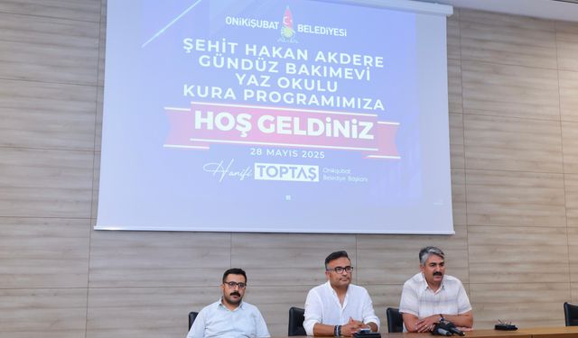 Onikişubat Belediyesi'nin 'Minik Kalpler Yaz Okulu'nda Kuralar Çekildi