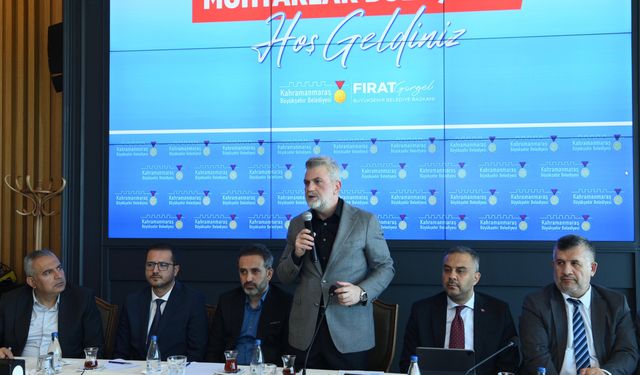 Başkan Görgel, Onikişubat’ın Batı Mahalle Muhtarlarıyla Bir Araya Geldi