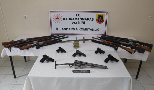 Kahramanmaraş’ta Silah Kaçakçılığı Operasyonu: 13 Tutuklu