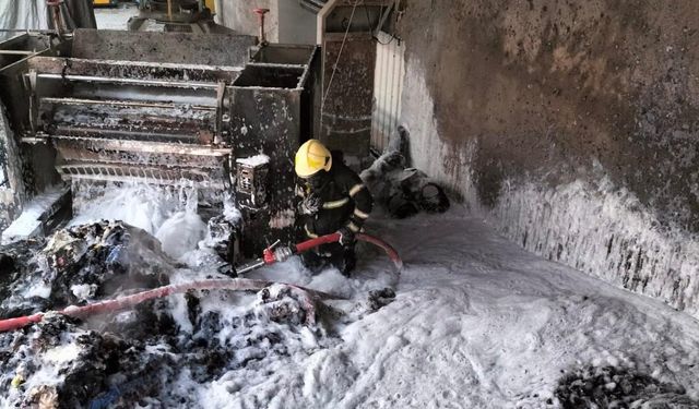 Kahramanmaraş’ta Korkutan İşyeri Yangını