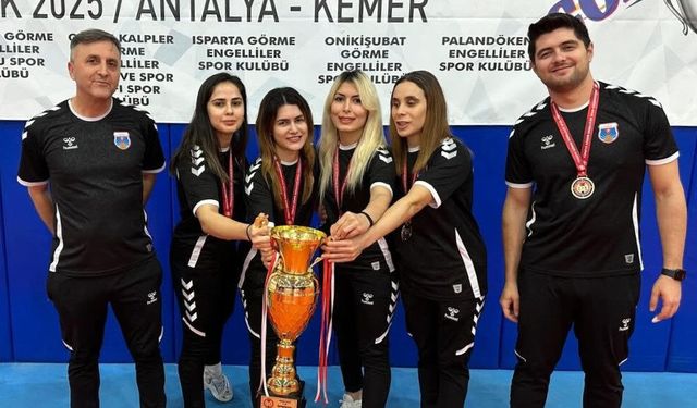 Kahramanmaraş Büyükşehir’in Kadın Goalball Takımı 1. Lig Şampiyonu Oldu
