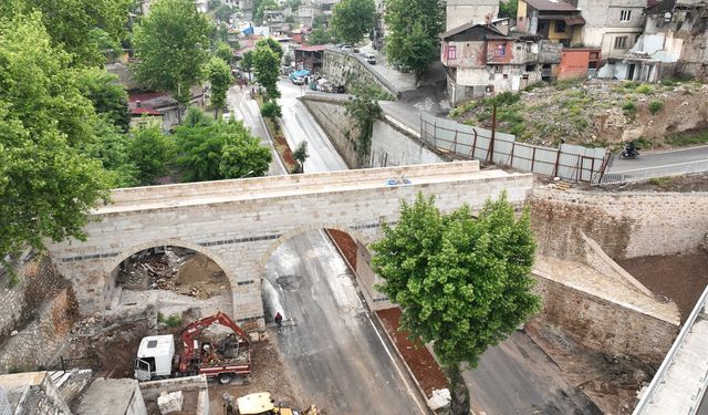 Tarihi Kanlıdere Köprüsü’nde Restorasyon Sona Yaklaşıyor