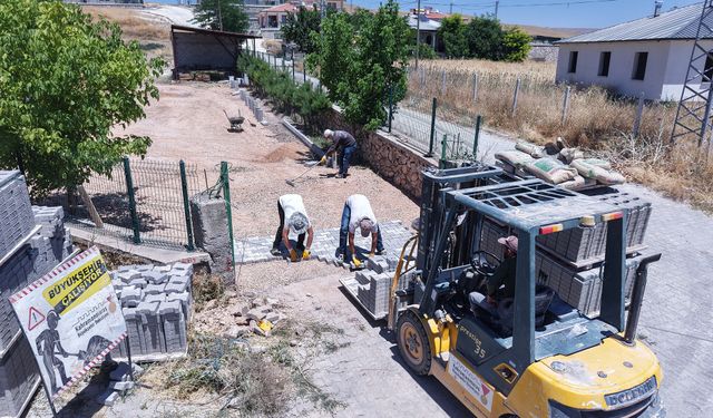 Elbistan Gündere Büyükşehir, Mezarlığı'nın Çehresini Yeniliyor